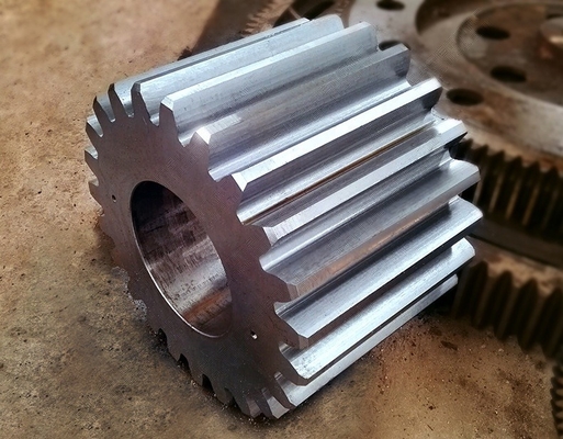 Factory Alloy Steel 30CrMoV9 Forging Big Modulus Transmission Tooth Pinion For Ball Mill